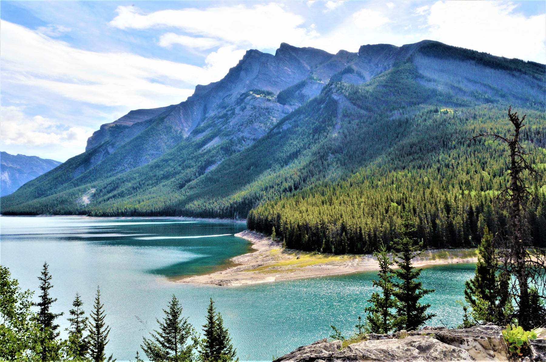 Western Canadian Lake Minnewanka, Alberta