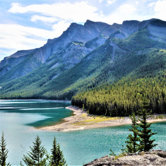 Western Canadian Lake Minnewanka, Alberta