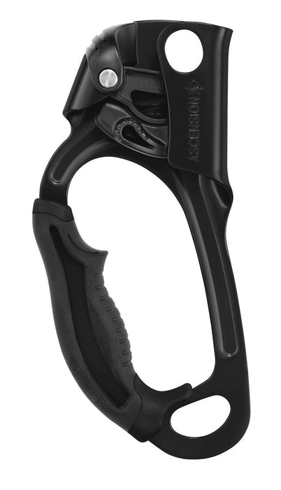 Petzl Ascension left-handed ascender for secure grip.