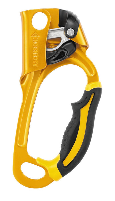 Petzl Ascension ascender for efficient rope climbing.